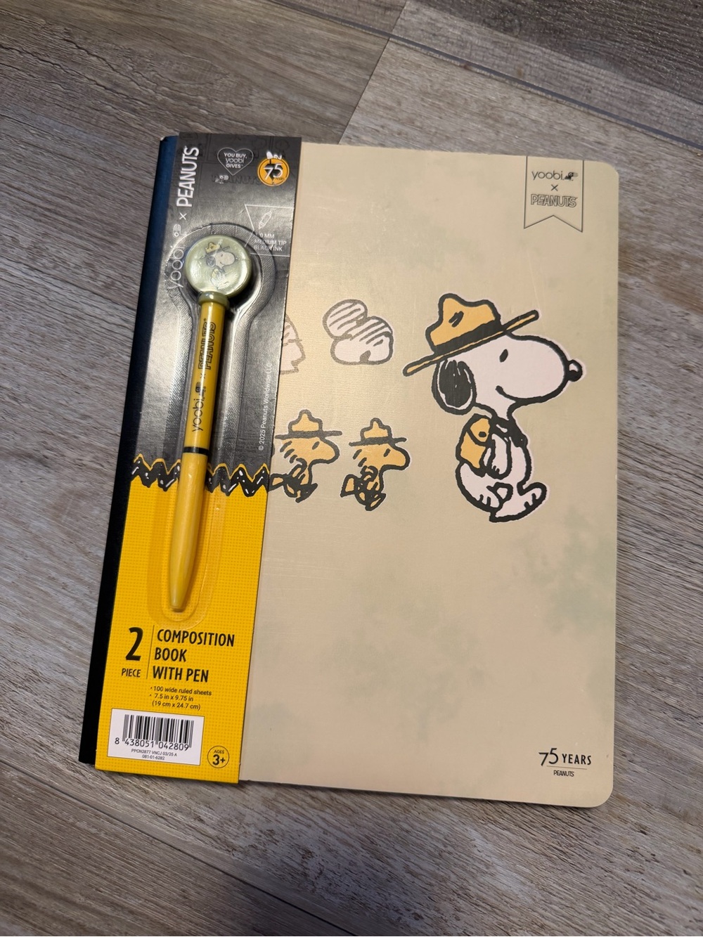 Yoobi x Peanuts Notebook